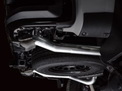 Alternative view of AWE 4th Gen GM 1500 6.2L Catback Split Rear Exit (w/ Bumper Cutouts) - OE Tips