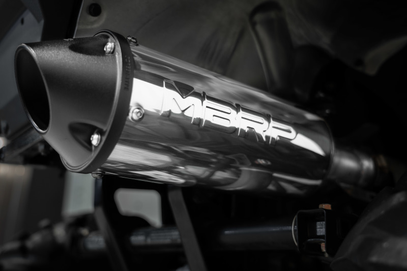 MBRP 2015 Polaris Hawkeye 325/Sportsman ETX 5in Single Slip-On Performance Series Exhaust - Image 3