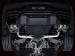 AWE 2024 Ford Mustang GT Fastback S650 RWD SwitchPath Catback Exhaust w/ Quad Diamond Black Tips - Image 16