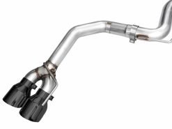 AWE 2024 Ford Mustang GT Fastback S650 RWD Track Edition Catback Exhaust w/ Quad Diamond Black Tips - Image 9