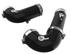 Alternative view of aFe BladeRunner Intercooler Hot & Cold Side Tubes Combo 20-21 GM Trucks 3.0L (td) - Black