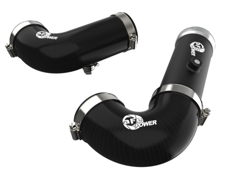 aFe BladeRunner Intercooler Hot & Cold Side Tubes Combo 20-21 GM Trucks 3.0L (td) - Black - Image 2