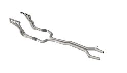 Alternative view of Kooks 2022 Cadillac CT5V 2in x 3in SS Longtube Headers and Green Catted SS X-Pipe