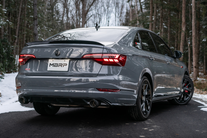 MBRP 19-21 VW Jetta GLI T304 SS 3in Cat-Back Dual Split Rear Exit Exhaust - Carbon Fiber Tips - Image 3