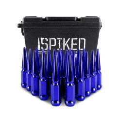 Mishimoto Mishimoto Steel Spiked Lug Nuts M12 x 1.5 24pc Set Blue - Image 4