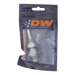 Alternative view of DeatschWerks 8AN Male Flare to Straight 3/8in Single Hose Barb - Anodized DW Titanium