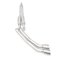 Stainless Works 2019+ Chevrolet Silverado 5.3L 3in Legend Catback Factory Conct Dual Polished Tip - Image 3