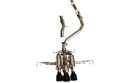 Alternative view of Invidia 22+ HONDA CIVIC TYPE-R FL5 R400 SINGLE LAYER BLACK TIP CAT-BACK (NON POLISH PIPE)