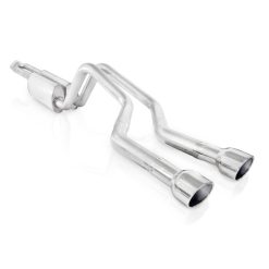 Alternative view of Stainless Works 2006-09 Trailblazer SS 6.0L 2-1/2in Chambered Exhaust Y-Pipe Center Bumper Exit