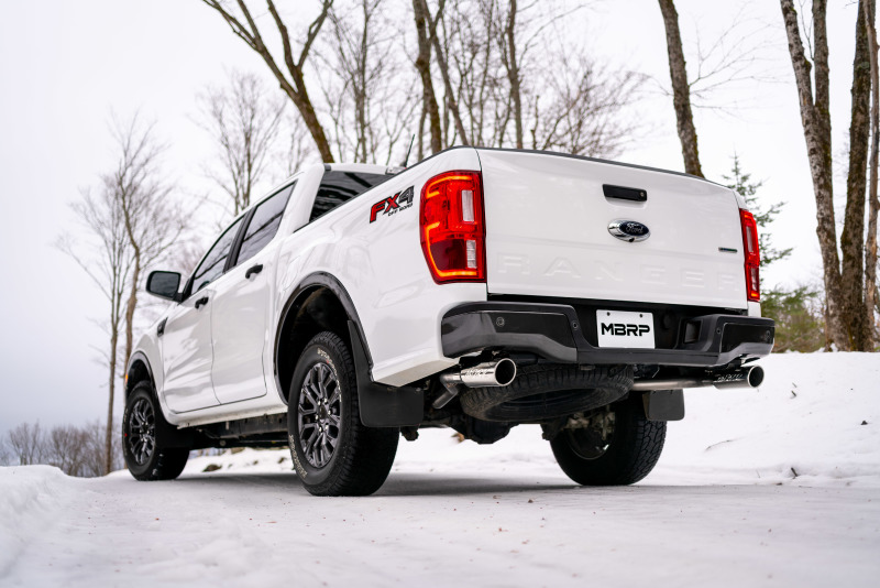 MBRP 19-20 Ford Ranger 2.3L 3 in Dual Split Rear Exit 4 in Tips AL Cat Back - Image 4
