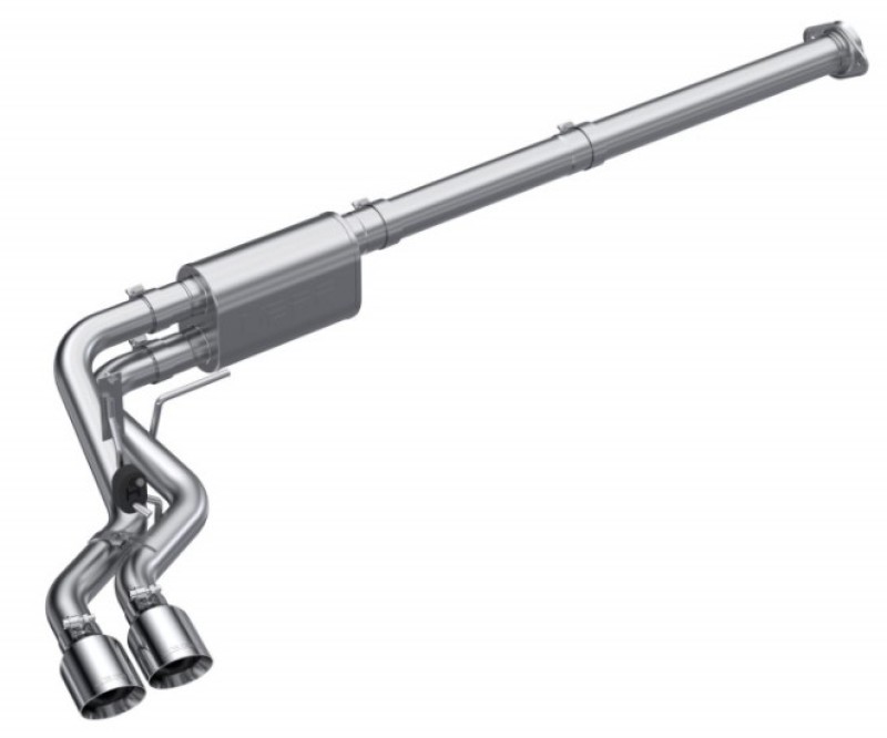 MBRP 2021 Ford F-150 2.7L EcoBoost / 3.5L EcoBoost / 5.0L 3in Cat Back Single Side Exit Alum - Image 3