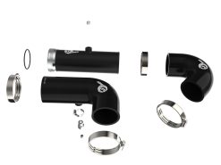 aFe BladeRunner Intercooler Hot & Cold Side Tubes Combo 20-21 GM Trucks 3.0L (td) - Black - Image 3