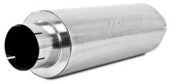 MBRP Universal Quiet Tone Muffler 5in Inlet /Outlet 8in Dia Body 31in Overall - Image 3