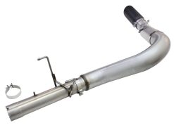 Alternative view of aFe MACHForce XP Exhaust Large Bore 5in DPF-Back SS 13-15 Dodge Trucks L6-6.7L (td) *Black Tip