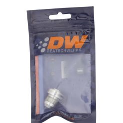 Alternative view of DeatschWerks 8AN Male Flare with Aluminum Weld On Fitting - Anodized Raw Aluminum