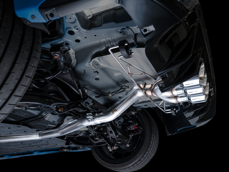 AWE Tuning 2023 Honda Civic Type R FL5 Track Edition Exhaust w/ Triple Chrome Silver Tips - Image 4