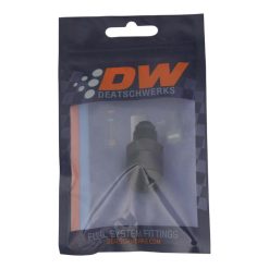 Alternative view of DeatschWerks 6AN Male Flare to 1/4in Female EFI Quick Connect Adapter - Anodized Matte Black