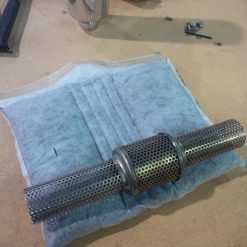 Alternative view of MBRP 5in Billet Muffler 12in Repack Kit