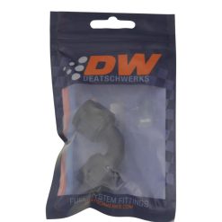 Alternative view of DeatschWerks 8AN Flare Female Swivel 90-Degree to 8AN Flare Female Swivel - Anodized Matte Black