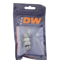 Alternative view of DeatschWerks 8AN ORB Male to 8AN ORB Male Swivel Adapter - Anodized DW Titanium