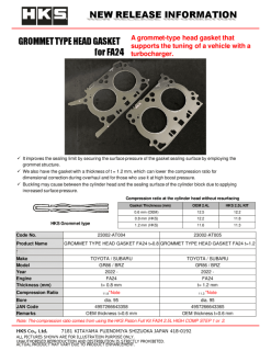 Alternative view of HKS Subaru FA24 0.8mm Thickness 11.8 CR Grommet Type Head Gasket
