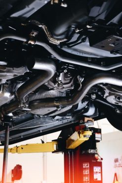 MBRP 18-22 Ford Mustang 2.3L Ecoboost 3in Cat-Back Exhaust w/ Quad Carbon Fiber SS Tips - T304 - Image 4