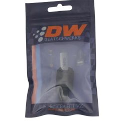 Alternative view of DeatschWerks 6AN Male Flare to 3/8in Female EFI Quick Connect Adapter - Anodized Matte Black