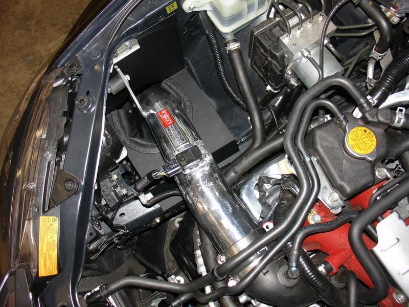 Injen 2014 Subaru Impreza WRX/STi 2.5L 4 Cyl.(Turbo) Wrinkle Red Cold Air Intake w/ Heat Shield - Image 4