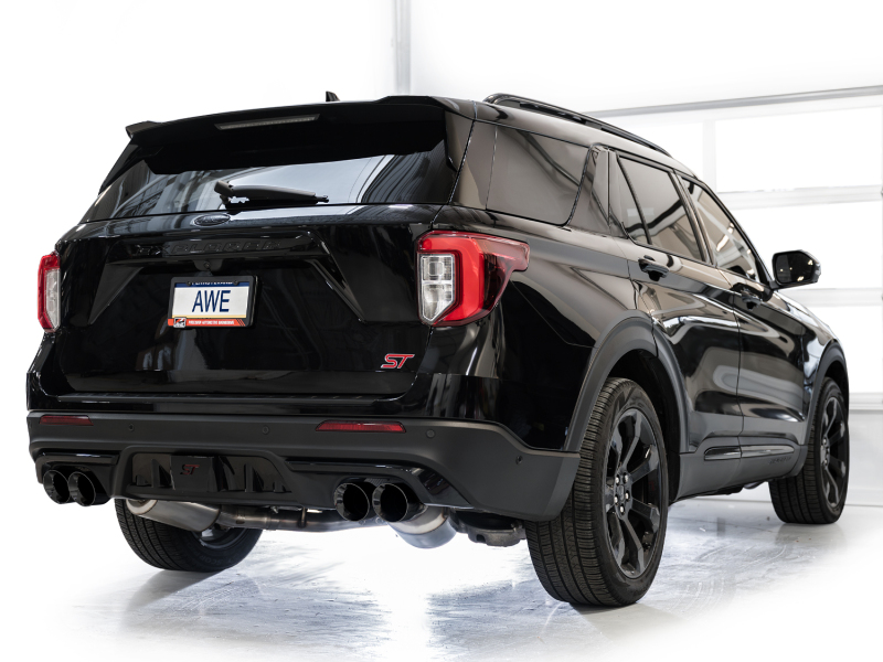 AWE Tuning 2020+ Ford Explorer ST Touring Edition Exhaust w/ Diamond Black Tips - Image 8