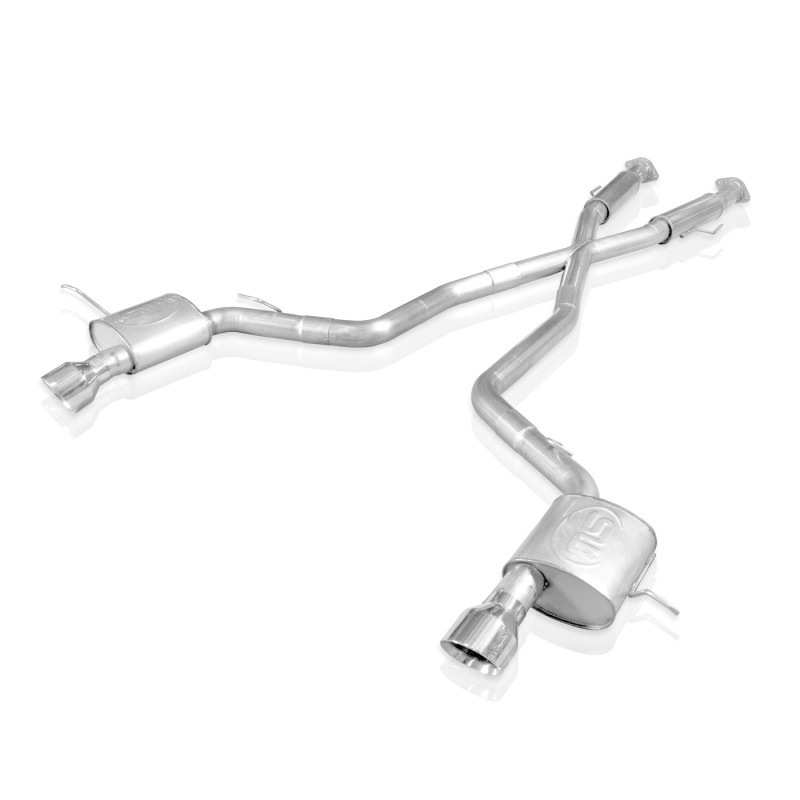 Stainless Works 2012-17 Jeep Grand Cherokee 6.4L Catback S-Tube Mufflers X-Pipe - Image 2