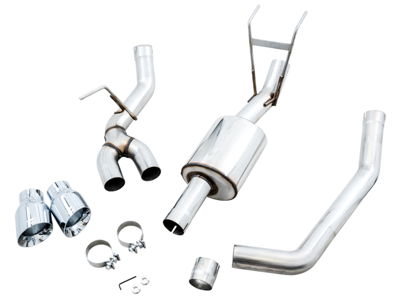 AWE Tuning 09-18 RAM 1500 5.7L (w/o Cutouts) 0FG Single Side Exit Cat-Back Exhaust - Chrome Tips - Image 12