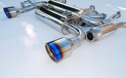 Alternative view of Invidia 09+ 370Z Gemini Rolled Titanium Tip Cat-back Exhaust