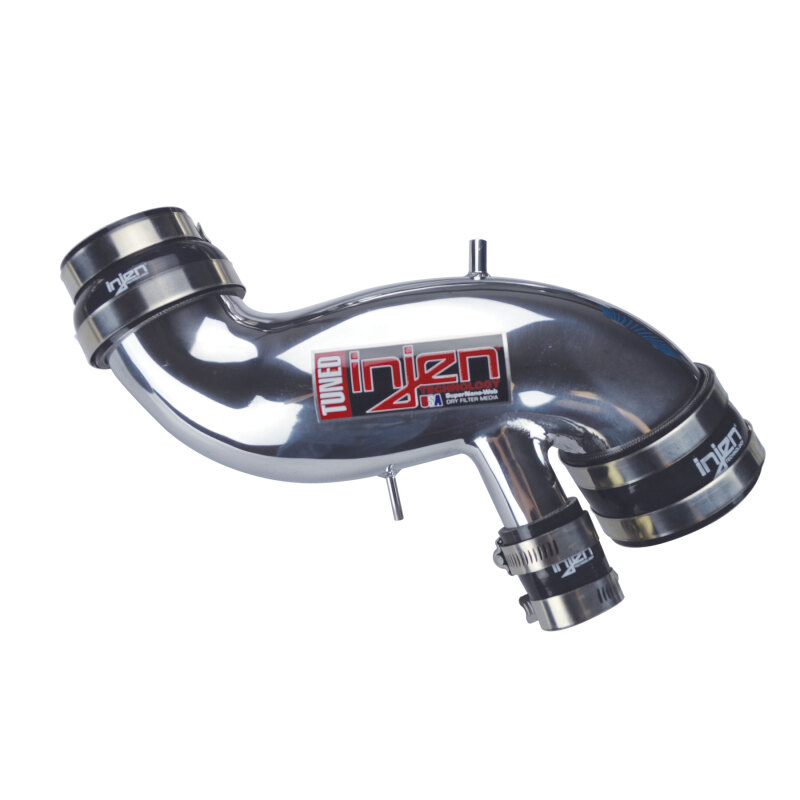 Injen 03-06 Evo 8/9/MR Cast Aluminum Intake System w/ Full Intercooler Piping Polished Short Ram Int - Image 6