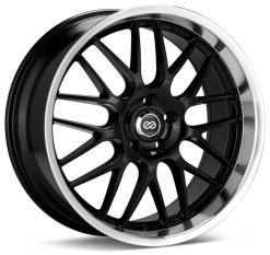 Alternative view of Enkei Lusso 18x8 40mm Offset 5x120 Bolt Pattern Black w/ Machine Lip Wheel