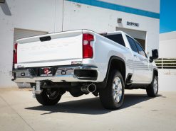 aFe Large Bore-HD 5 IN 409 SS DPF-Back Exhaust System w/Polished Tip 20-21 GM Truck V8-6.6L - Image 4