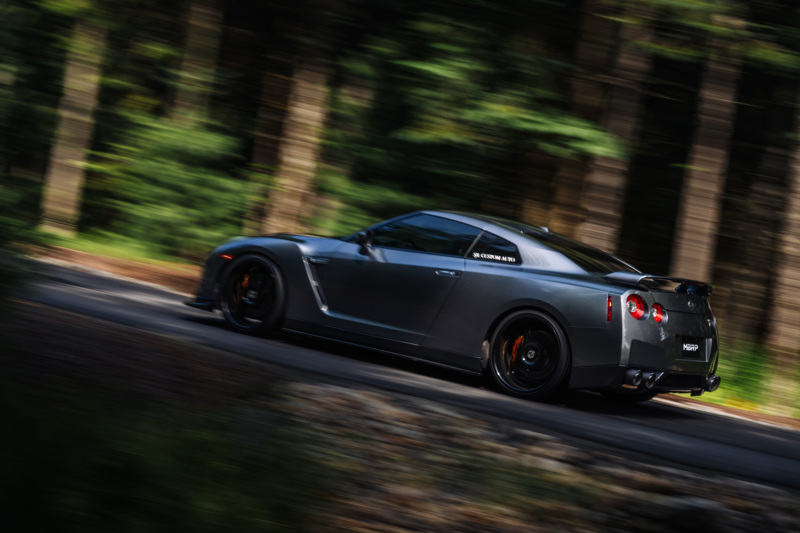 MBRP 2009-2023 Nissan GTR 3.8L Stainless Steel 3.5in Cat-Back, Dual Split Rear Quad Carbon Tips - Image 2