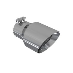 Alternative view of MBRP Universal Tip 4.5in O.D. Dual Wall Angled 3in inlet 8in length T304