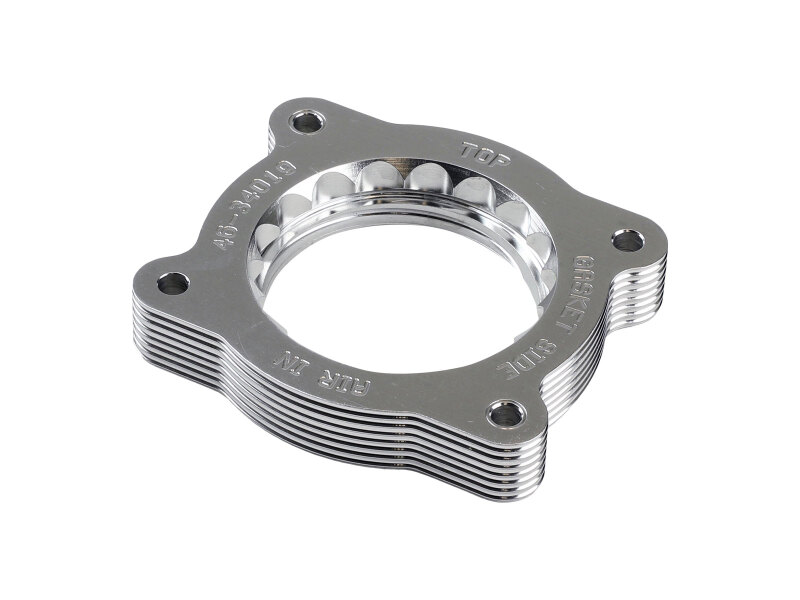 aFe 07-13 Chevrolet Silverado 1500/GMC Sierra 1500 Silver Bullet Throttle Body Spacer - Silver - Image 3