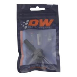 Alternative view of DeatschWerks 8AN ORB Male to 3/8in Male EFI Quick Connect Adapter - Anodized Matte Black