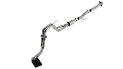 Alternative view of Borla F-150 2021 5.0L 2dr RC SB (122.8 WB) XL/XLT 3/2.25 DSE Cat-Back ATAK Black Chrome Tips