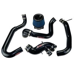 Injen 03-06 Evo 8/9/MR Cast Aluminum Intake System w/ Full Intercooler Piping Black Short Ram Intake - Image 3