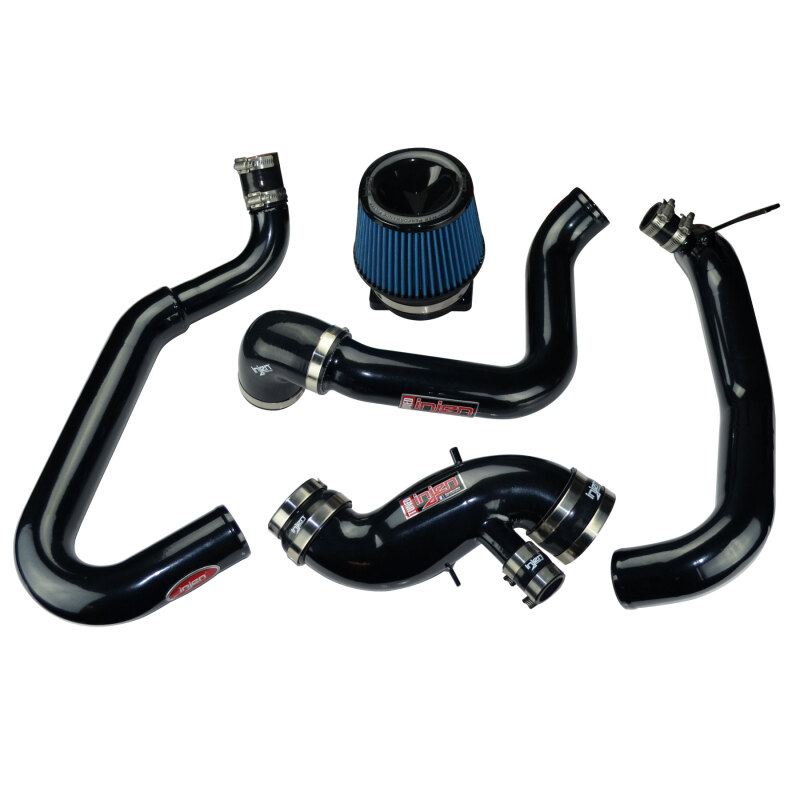 Injen 03-06 Evo 8/9/MR Cast Aluminum Intake System w/ Full Intercooler Piping Black Short Ram Intake - Image 3