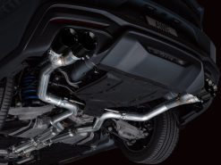 Alternative view of AWE 2024 Ford Mustang GT Fastback S650 RWD Track Edition Catback Exhaust w/ Quad Diamond Black Tips
