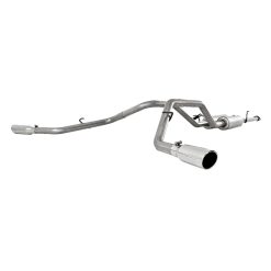 Alternative view of MBRP 2009-2010 Toyota Tundra 5.7L EC-Std. & SB/CC-SB Cat Back Dual Split Side