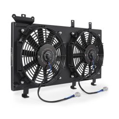 Alternative view of Mishimoto 01-07 Subaru WRX/STI PNP Aluminum Fan Shroud Black