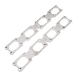 Stainless Works Chevrolet LT5 Flat Rectangular Port Header 304SS Exhaust Flanges 2in Primaries - Image 3