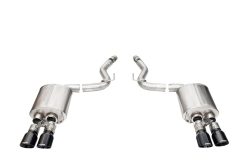 Corsa 2024 Ford Mustang V8 5.0L 3in Axle-Back Exhaust System w/ Twin 4in Black Pro-Series Tips