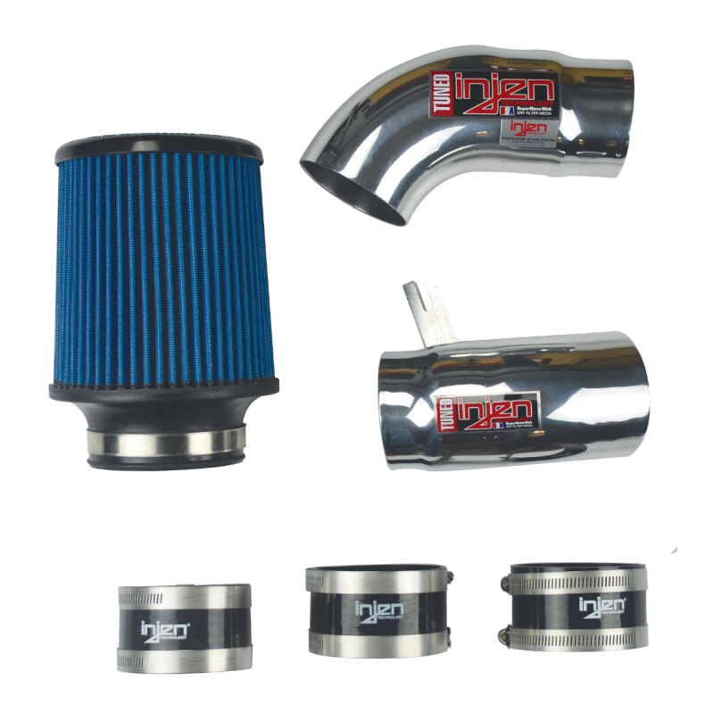 Injen 94-04 S10 Sonoma Jimmy Blazer 4.3L V6 Polished Power-Flow Air Intake System - Image 6