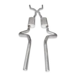 Alternative view of Stainless Works Chevy Chevelle LS1 Hot Rod 1968-72 Exhaust 3in Stainless Turbo Mufflers