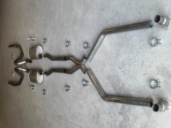 Alternative view of Stainless Works Chevy Chevelle Small/Big Block 1966-67 Exhaust 2 1/2in for Headers with X-Pipe